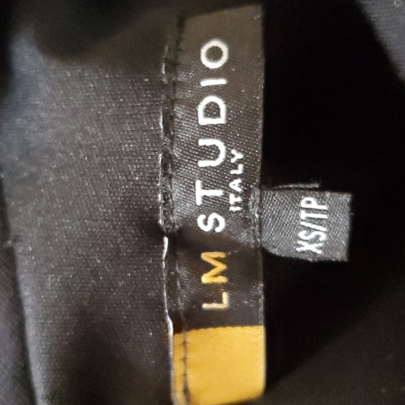 LM Studios Italy little black ruffle dress size xs - Picture 4 of 4